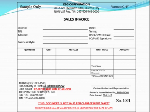 Invoice Sample 3 Mazars Tax Services