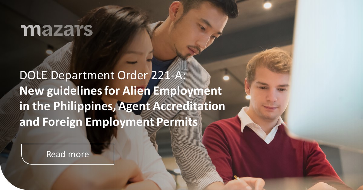 Alien employment in the Philippines update DOLE Department Order No